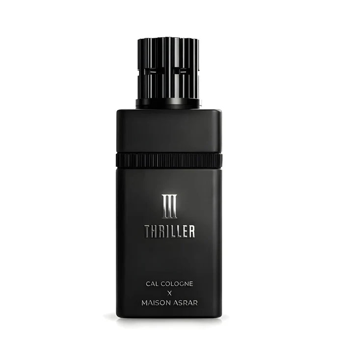 Maison Asrar x Cal Cologne III Thriller ExDP 100 мл — черен флакон отпред