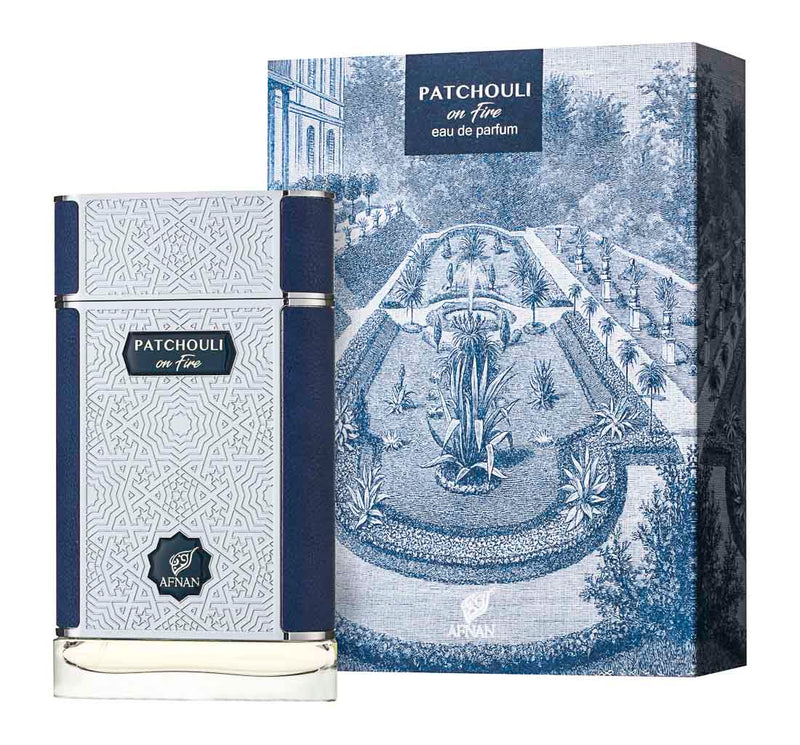 Afnan Patchouli on Fire EDP 80 мл — флакон с кутия