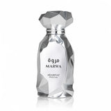Флакон Arabiyat Prestige Marwa EDP 100 мл с огледално отражение на бял фон.