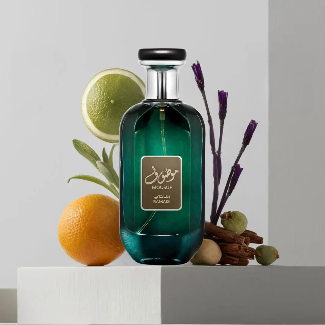 Ard Al Zaafaran Mousuf Ramadi EDP 100 мл – флакон в рекламна композиция