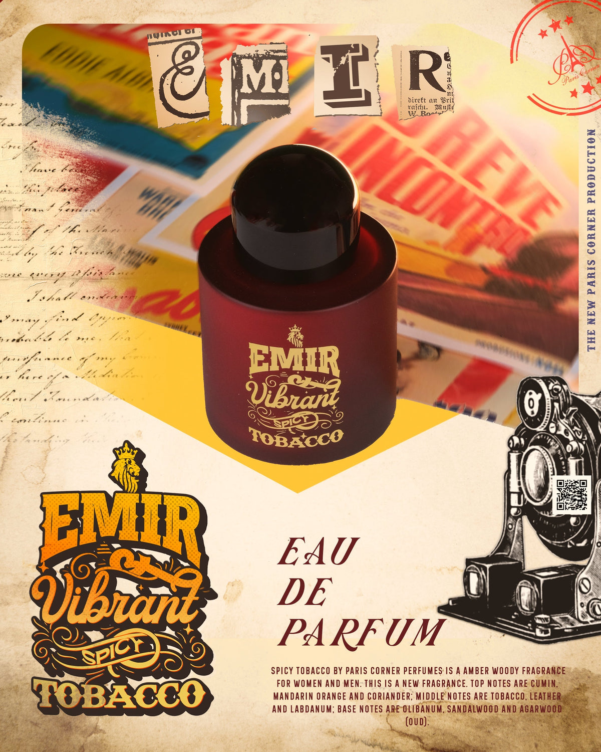 Emir Vibrant Spicy Tobacco EDP 100 мл – флакон