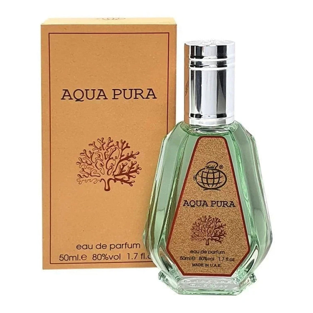 Fragrance World Aqua Pura EDP 50 мл — флакон с кутия