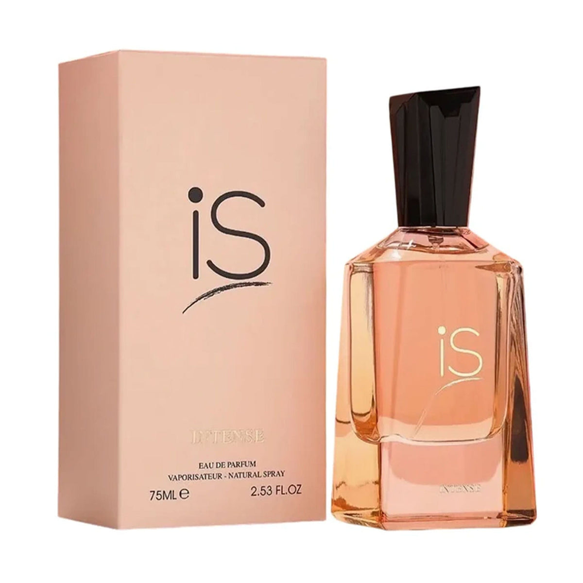 Fragrance World iS Intense EDP 75 мл — флакон с кутия