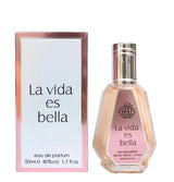 Fragrance World La Vida es Bella EDP 50 мл — флакон с кутия