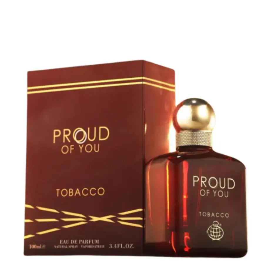 Fragrance World Proud of You Tobacco EDP 100 мл — флакон с кутия