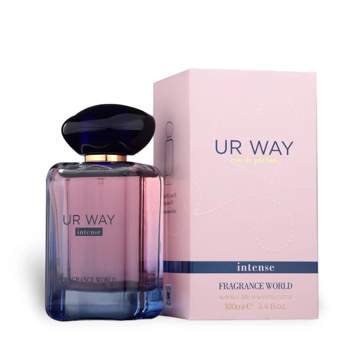 Fragrance World UR Way Intense EDP 100 мл — флакон с кутия