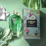 Fragrance World Urban Man Paradise EDP 90 мл – флакон и кутия в зелена композиция