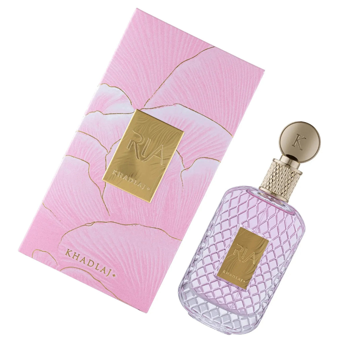 Khadlaj Ria EDP 100 мл – флакон и кутия под ъгъл