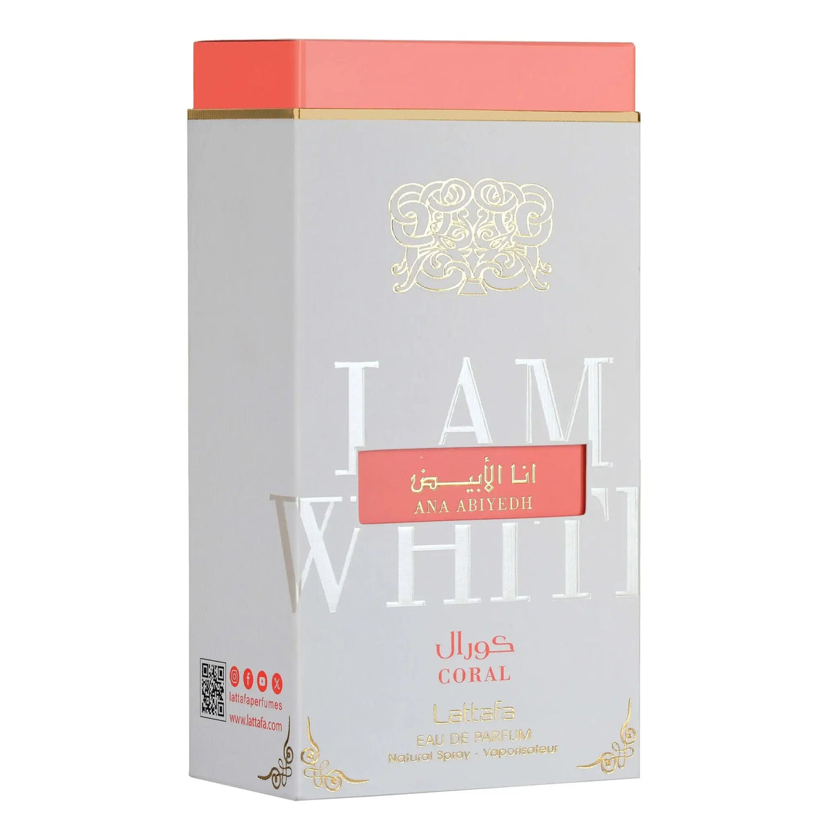 Lattafa Ana Abiyedh Coral EDP 60 мл – кутия