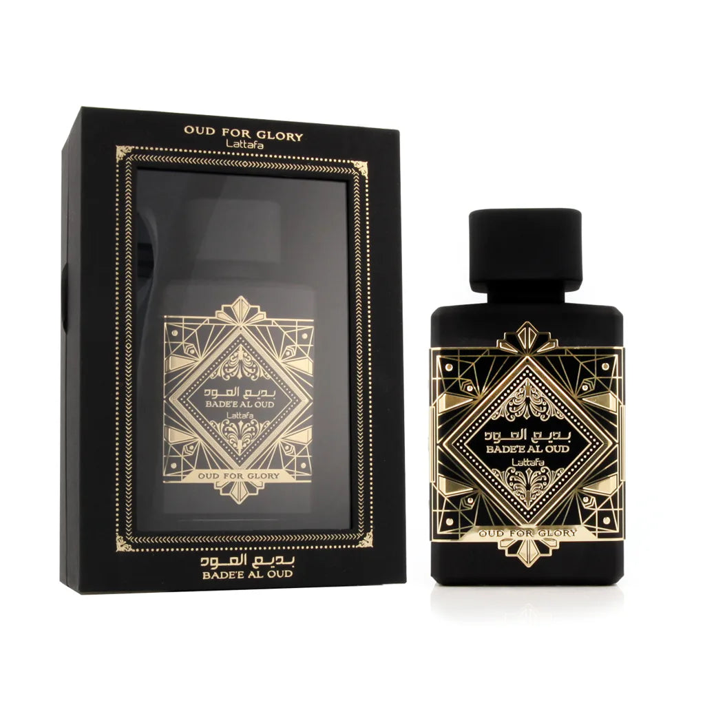Lattafa Bade'e Al Oud For Glory EDP 100 мл – флакон с кутия
