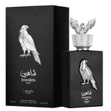 Lattafa Pride Shaheen Silver EDP 100 мл — флакон с кутия