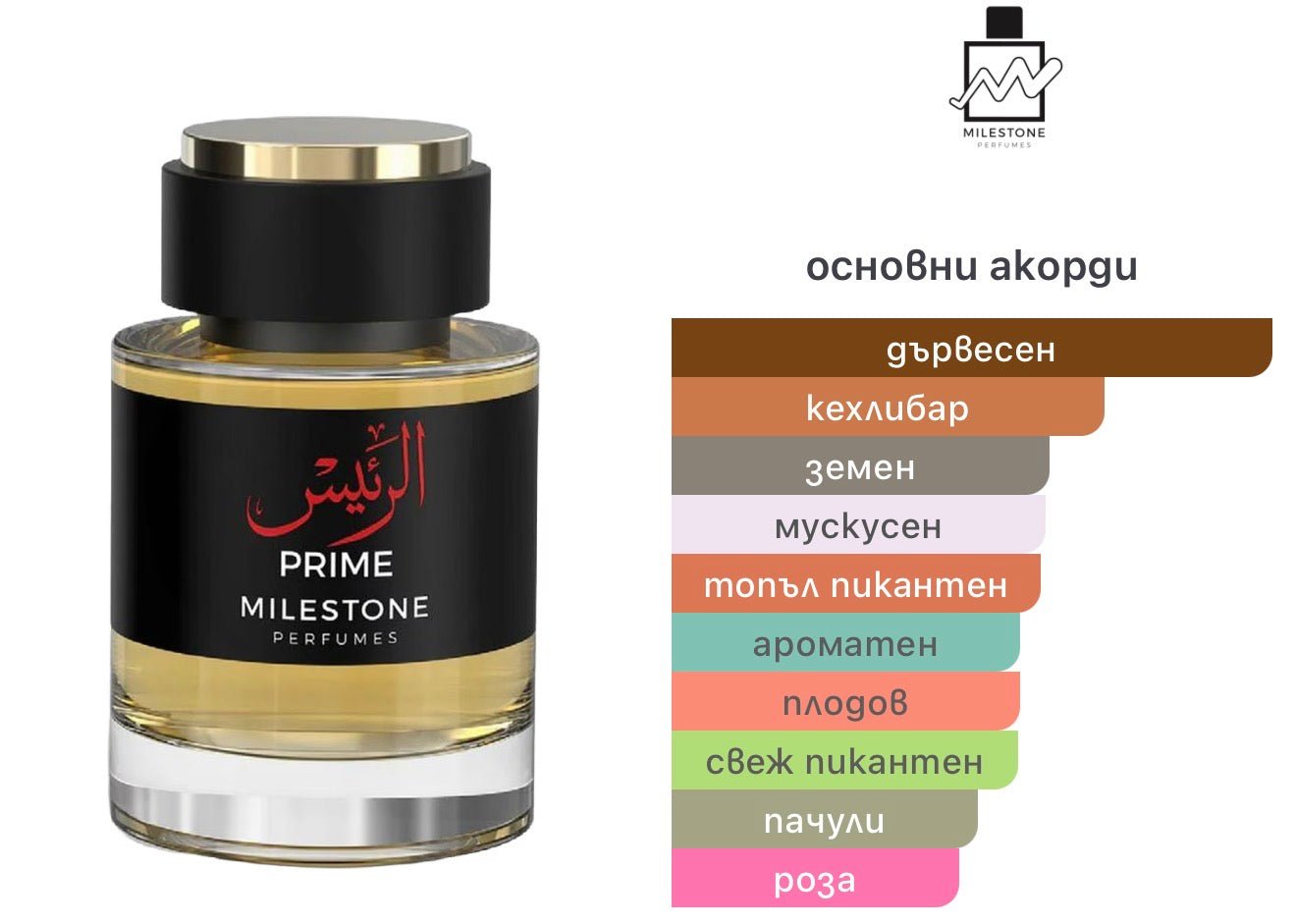 Milestone Prime EDP 100мл. - оригинален арабски парфюм | Fragrance of Dubai