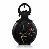 Флакон Miss Armaf Mystique EDP 100 мл с огледално отражение на бял фон.