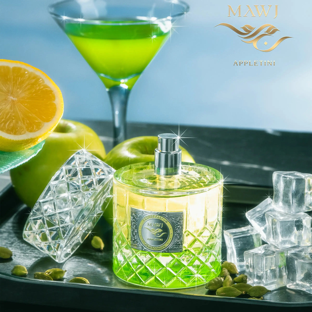 Paris Corner Mawj Appletini EDP 100 мл – флакон без капачка в коктейлна композиция