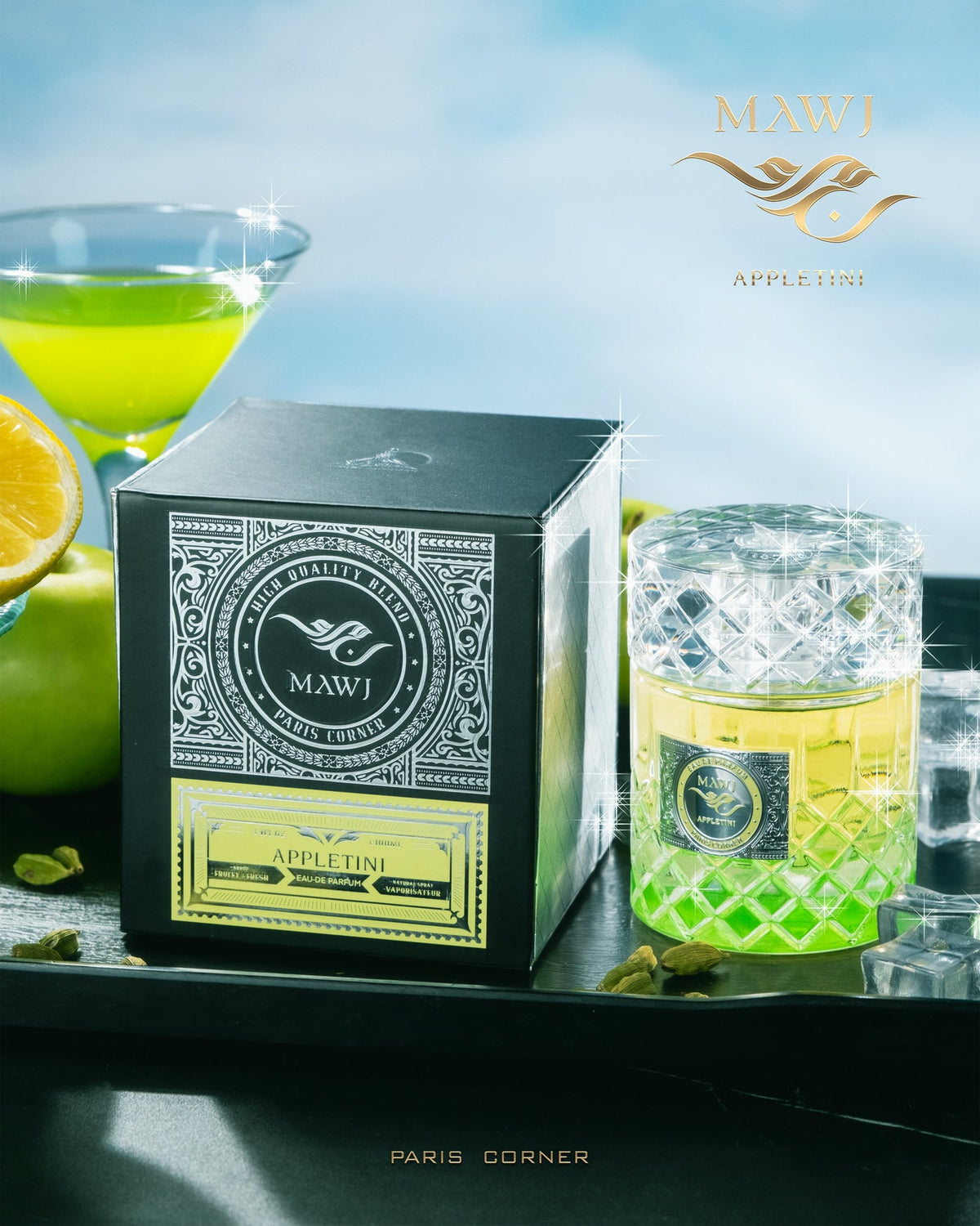 Paris Corner Mawj Appletini EDP 100 мл — флакон с кутия