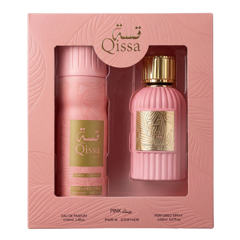 Paris Corner Qissa Pink комплект EDP 100 мл + дезодорант 200 мл