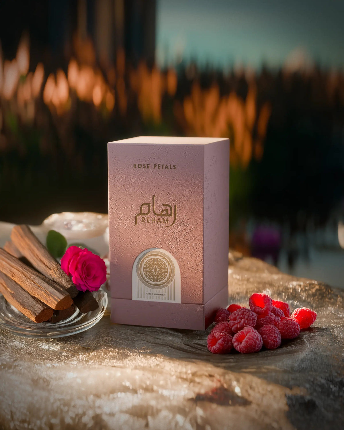 Paris Corner Reham Rose Petals EDP 100 мл – кутия в композиция с рози и плодове