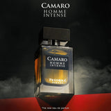 Pendora Scents Camaro Homme Intense EDP 100 мл – флакон в тъмна рекламна композиция