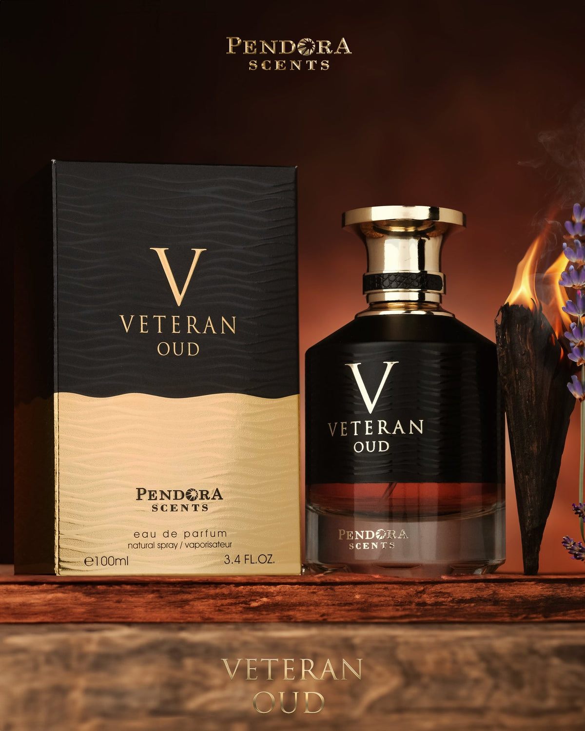 Pendora Scents Veteran Oud EDP 100 мл — флакон с кутия