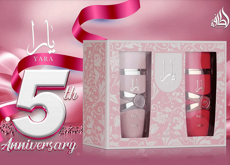 СЕТ LATTAFA 5th anniversary edition YARA + YARA CANDY EDP D 100Ml - оригинален арабски парфюм | Aroma Viva BG