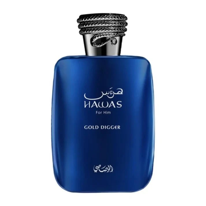 Rasasi Hawas Gold Digger EDP 100 мл — син флакон отпред