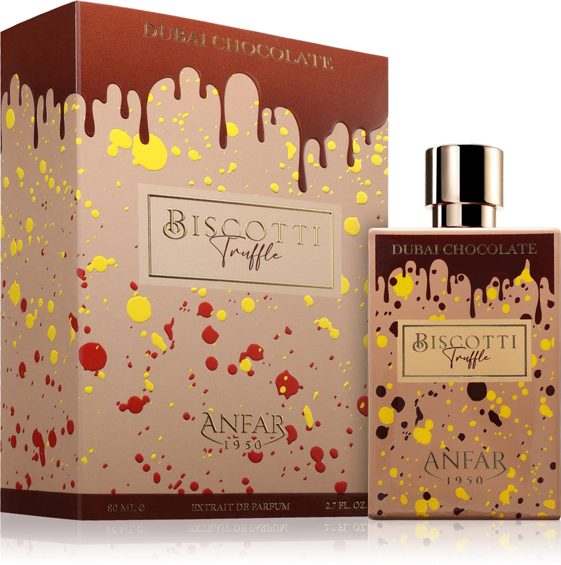 Anfar 1950 Dubai Chocolate - Biscotti Truffle ExDP 80 мл — флакон с кутия