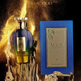 Emir Voux Blue Oud EDP 100 мл – рекламна композиция с флакон и кутия