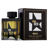 Fragrance World Star Men Nebula EDP 100 мл – флакон и кутия на бял фон