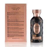 Khadlaj Nafais Magrib EDP 100 мл – флакон и задната страна на кутията