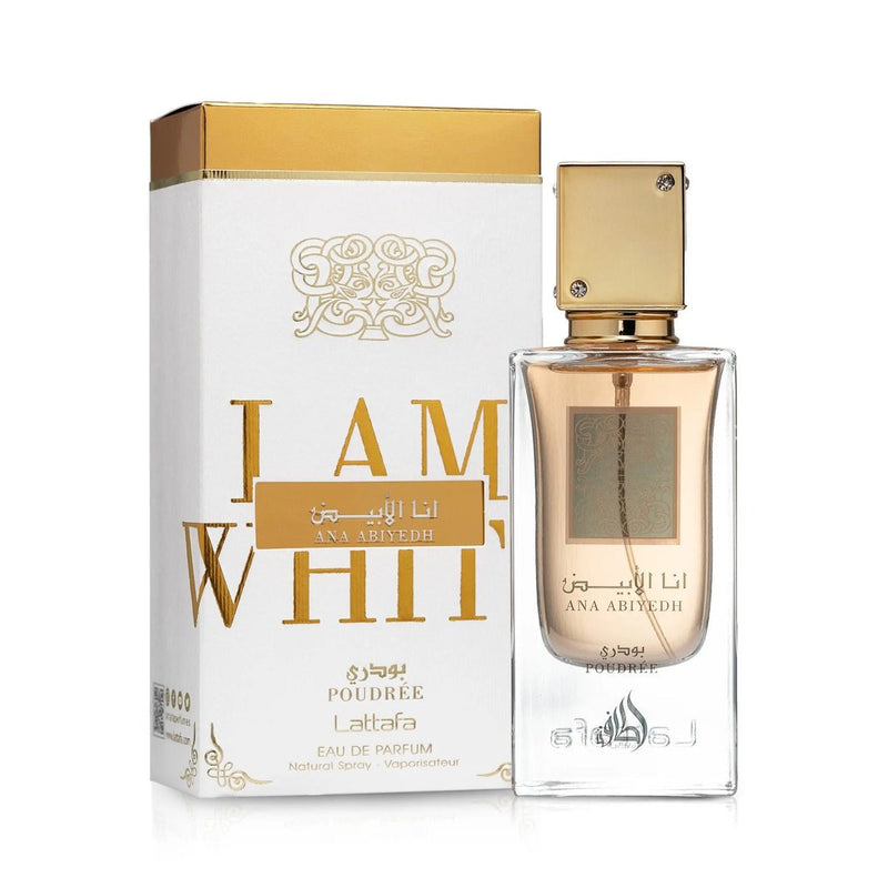 Lattafa Ana Abiyedh Poudrée EDP 60 мл — флакон с кутия