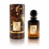 Флаконът и кутията на My Perfumes Mouj EDP 85 мл, показани заедно с леко отражение.