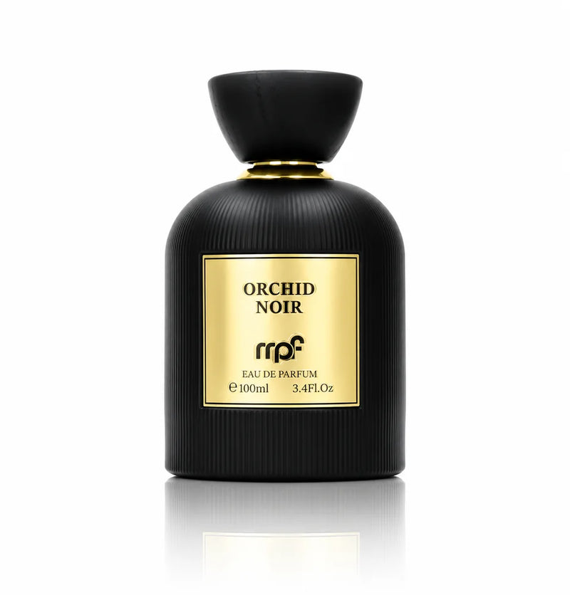 Флакон My Perfumes Orchid Noir EDP 100 мл с огледално отражение на бял фон.