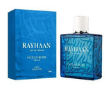 Rayhaan Ocean Rush pour Homme EDP 100 мл – флакон и кутия под ъгъл